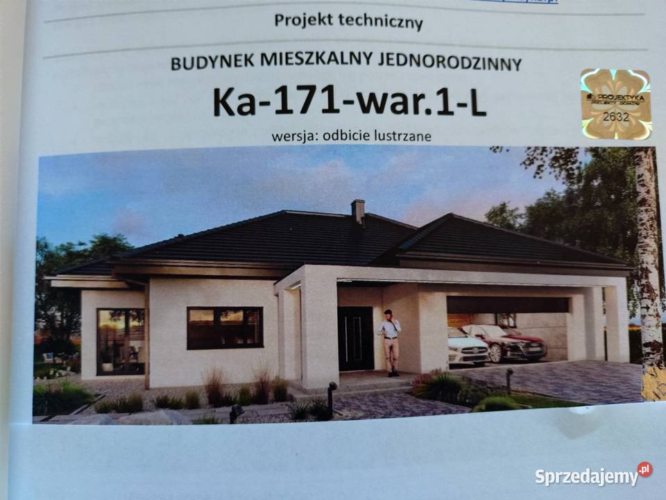 Projekt domu Ka 171 war1 odbicie lustrzane Zajączkowo