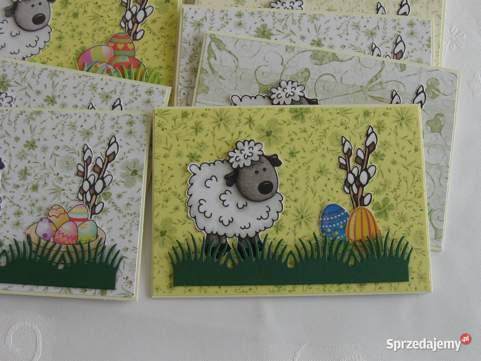 Wielkanoc Kartki ręcznie robione WESOŁE A6