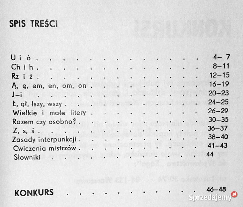 Dyktanda z powtórką zasad ortografii polskiej lubelskie Chełm