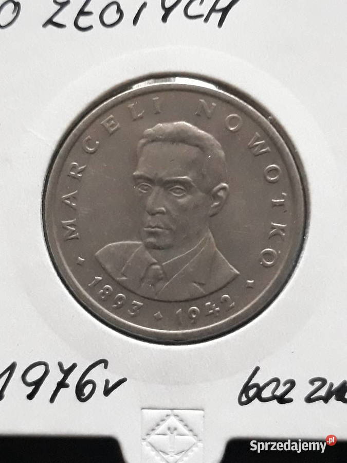 20 Marceli Nowotko 1976 r bez znaku mennicze Konin