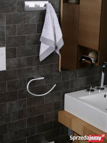 Półokrągły wieszak na ręczniki Ice odcienie szarości Siemianowice Śląskie