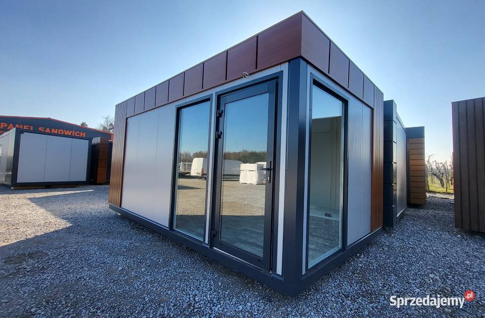 Pawilon kontener z płyty warstwowej PIR