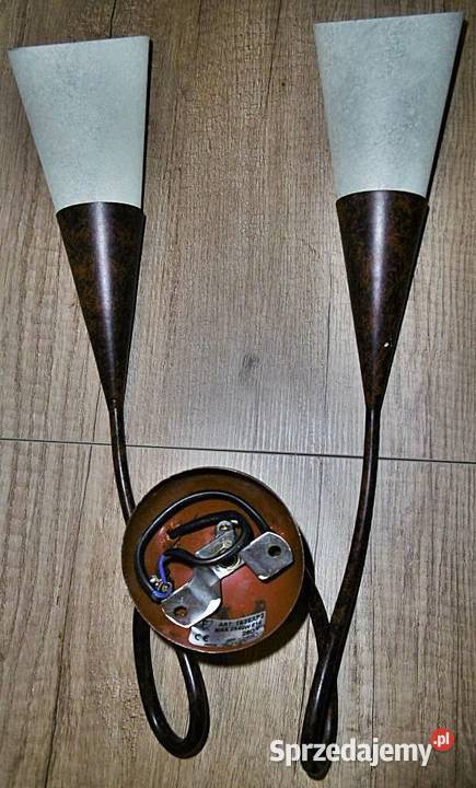 Kinkiet na ścianę 2 x E 14 ITALY włoski Ostrów Wielkopolski sprzedam