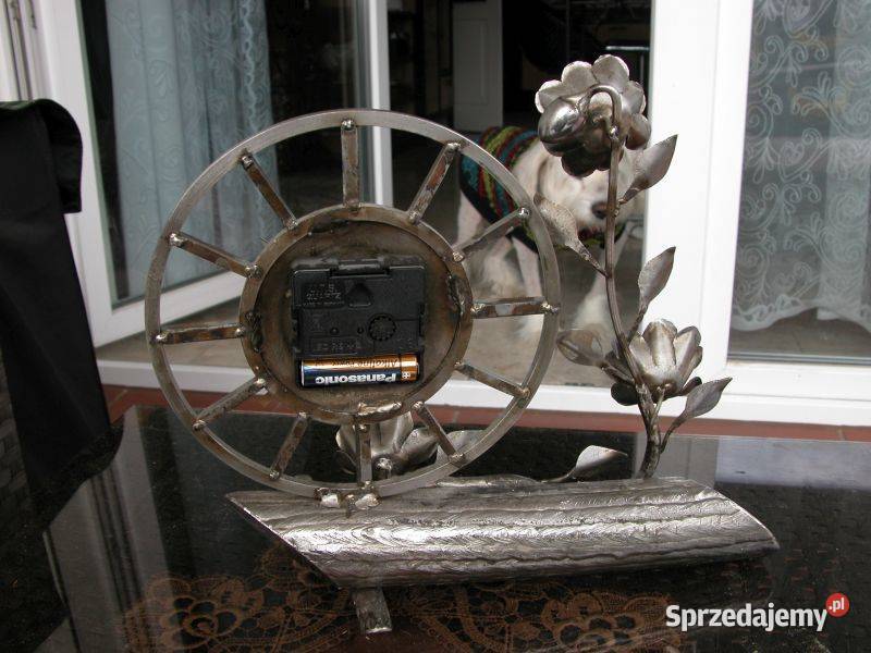 zegar metaloplastyka kwiaty Gorzów Wielkopolski