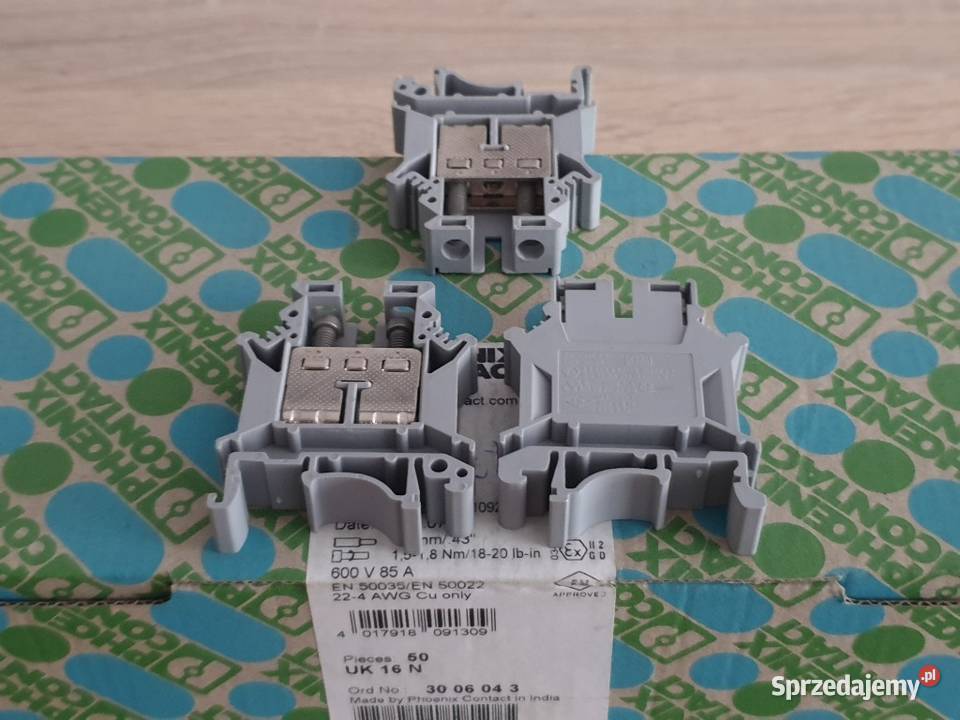 Złączka szynowa 50 UK 16 N Phoenix Contact Zielona Góra