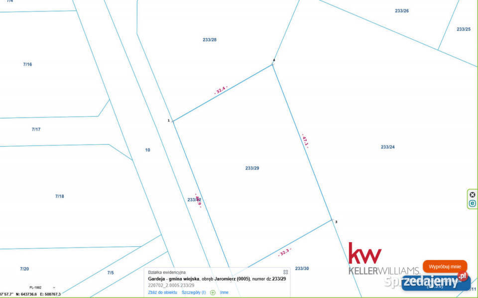 Grunt Jaromierz 1506m2 pomorskie