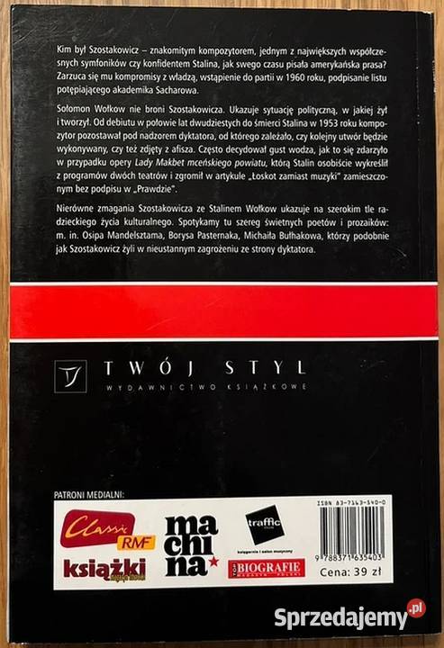 Szostakowicz i Stalin Sołomon Wołkow Otwock