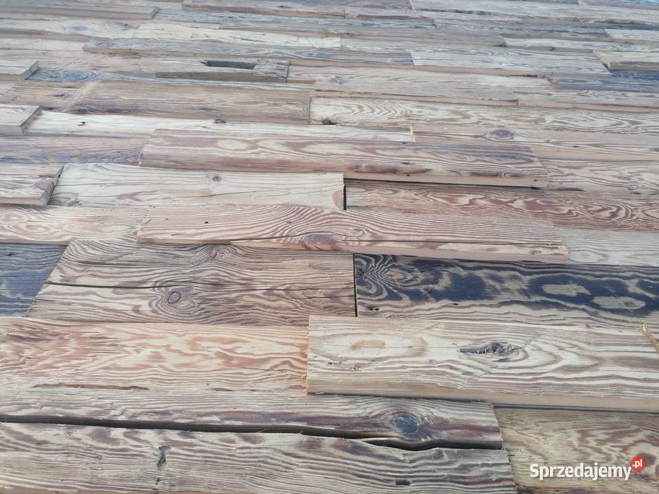 Stare deski panele ścienne 3D dekoracje loft lubelskie Janów Lubelski