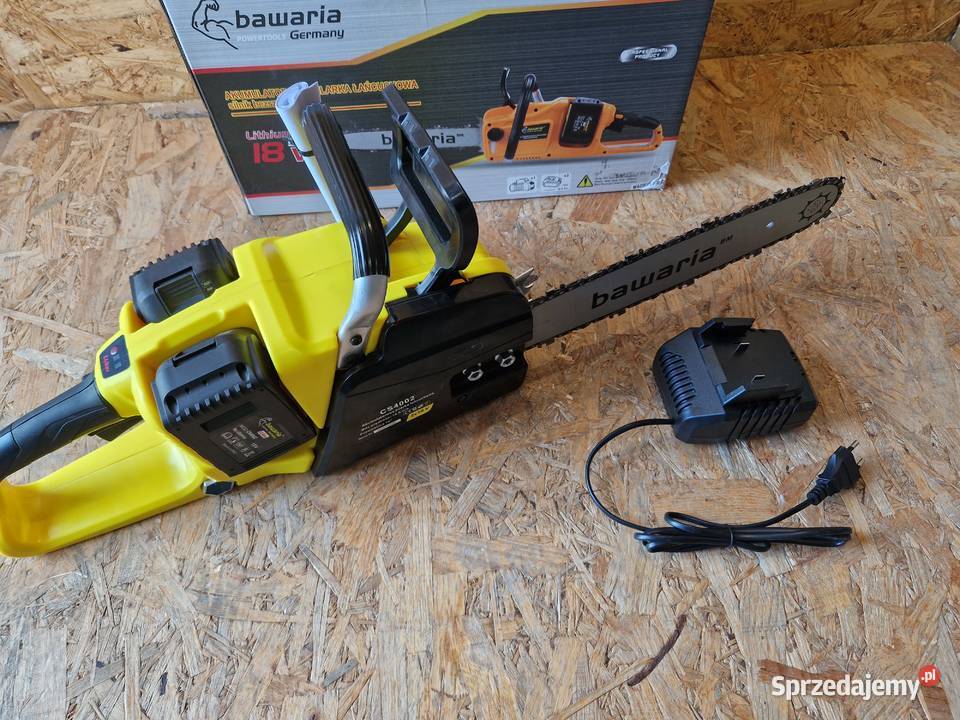 PILARKA AKUMULATOROWA PIŁA ŁAŃCUCHOWA 18V 2x60Ah Głogowa