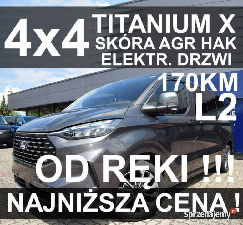 Ford Tourneo Custom 4x4 L2 Titanium X Kamera 360 napęd 4x4 Szczecinek sprzedam