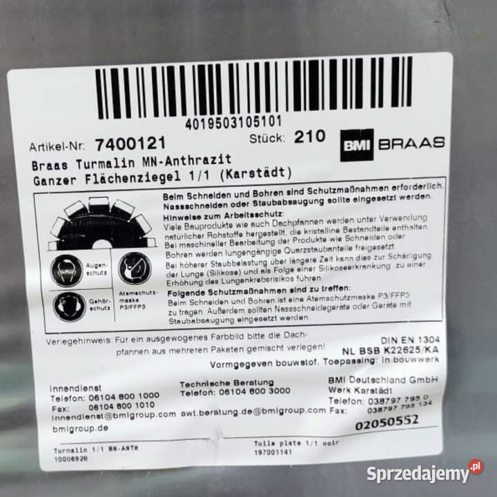 Dachówka Brass Turmalin Antracyt Szczecin