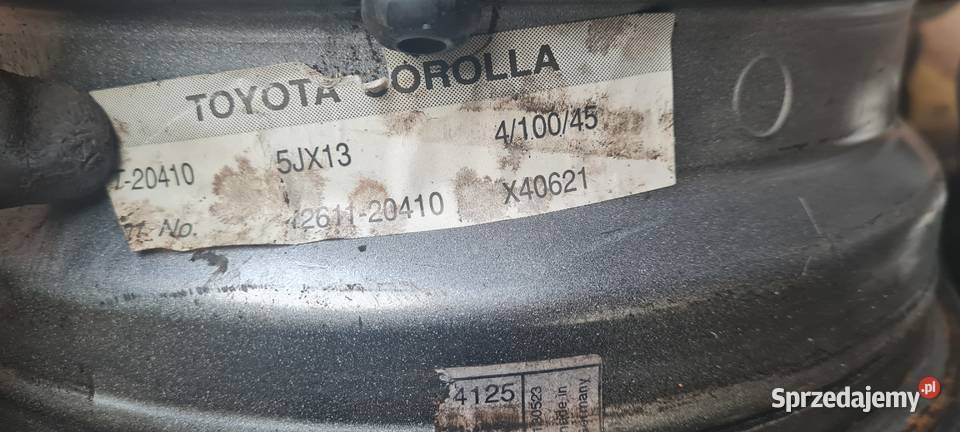 Felgi stalowe 5jx13 4x100 ET45 Łowicz