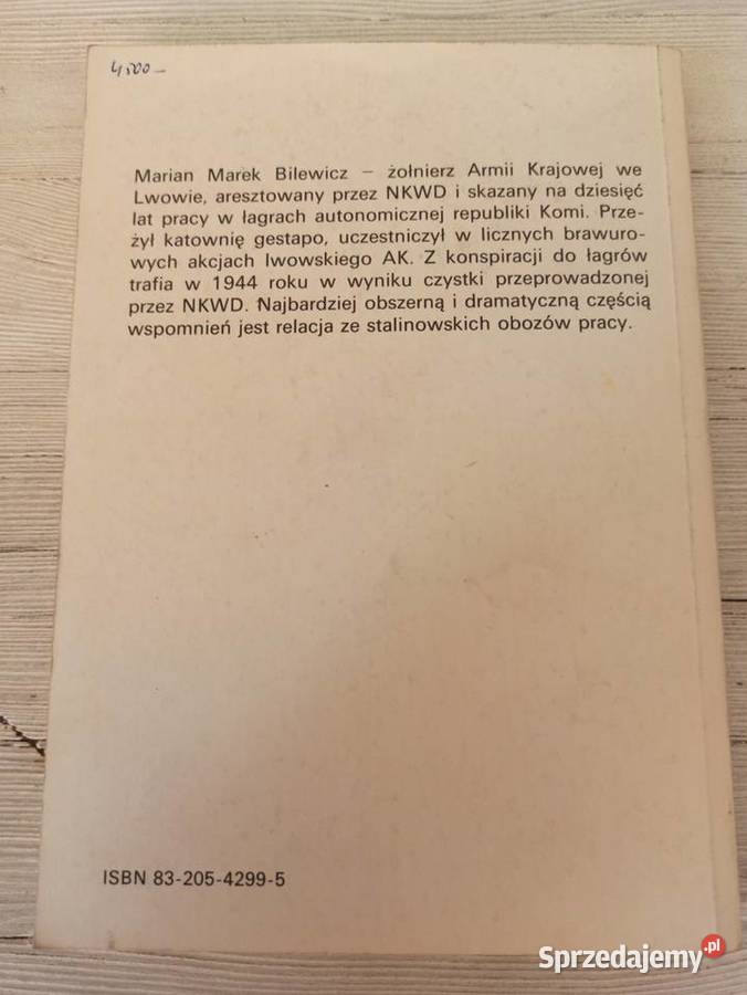 Wyszedłem z Mroku Marian Marek Bilewicz 1989 Bielsko-Biała