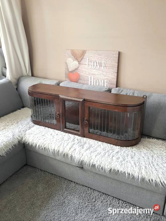 Drewniana WITRYNA KUCHENNA Art Deco nadstawka na