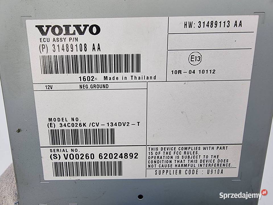 MODUŁ VOLVO V40 II CROSS COUNTRY osobowe