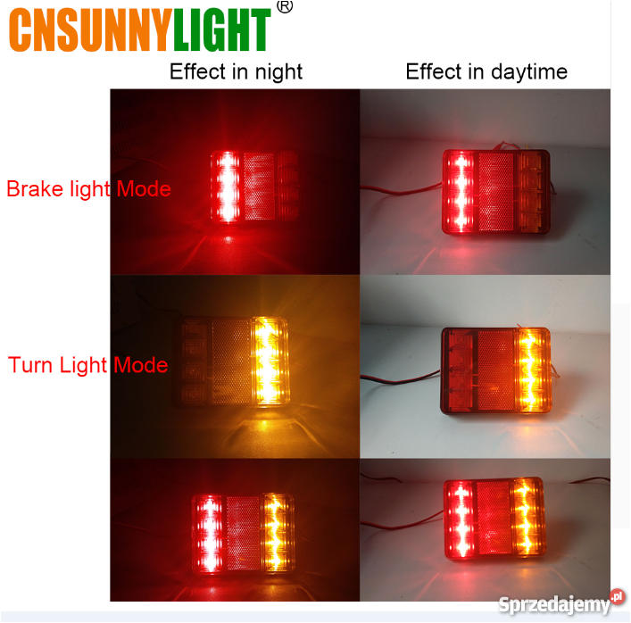 Lampy Tailight lampy tylne Oświetlenie Starachowice