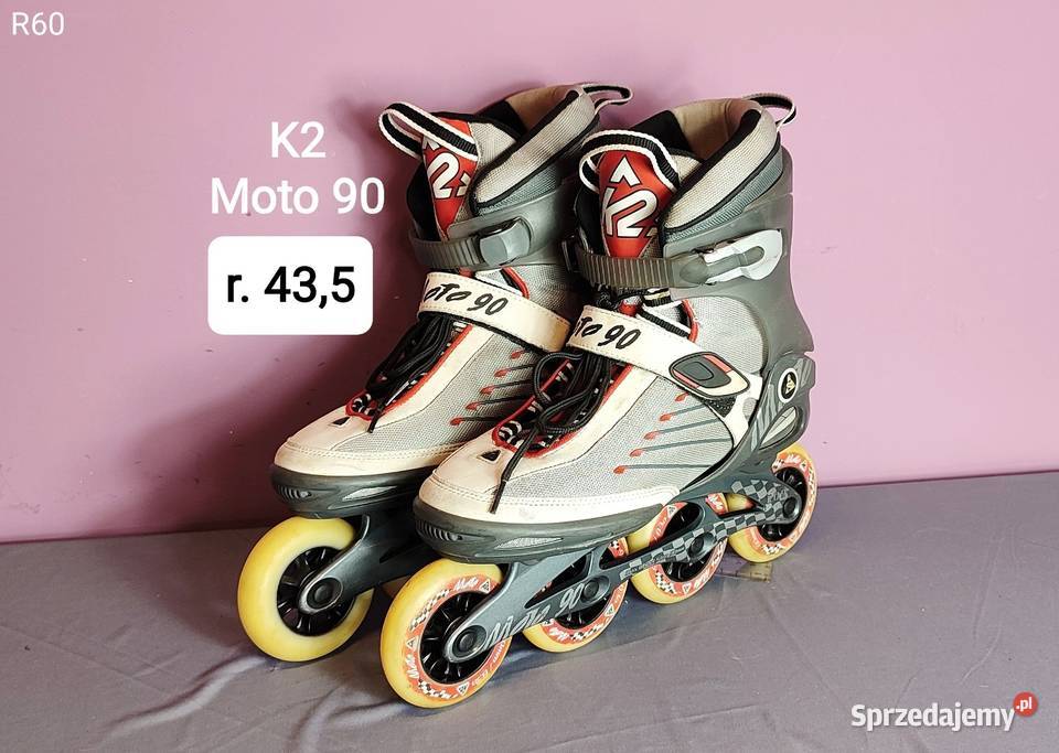 Męskie rolki K2 Moto 90 rozmiar 435 mens R60 Jasień