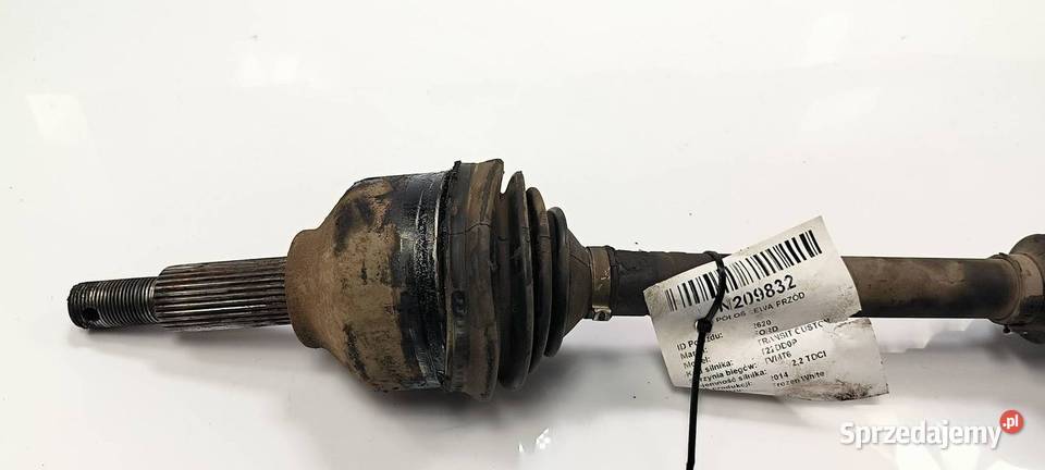 PÓŁOŚ LEWA PRZÓD FORD TRANSIT CUSTOM L1H1 Pozostałe