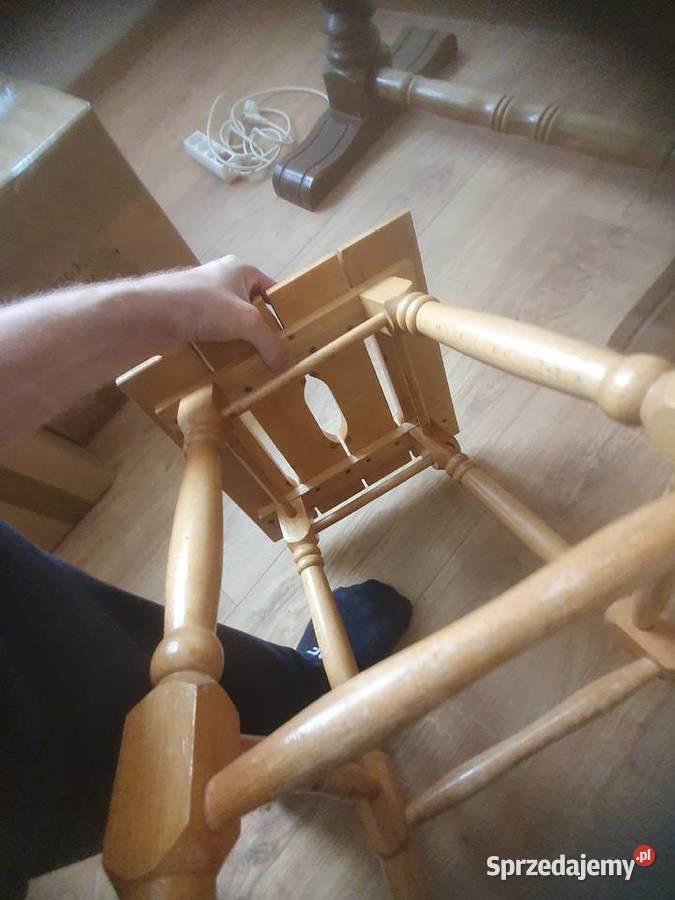 2xDrewniany Taboret Stołek Kwietnik Rustykalny warmińsko-mazurskie Nidzica sprzedam