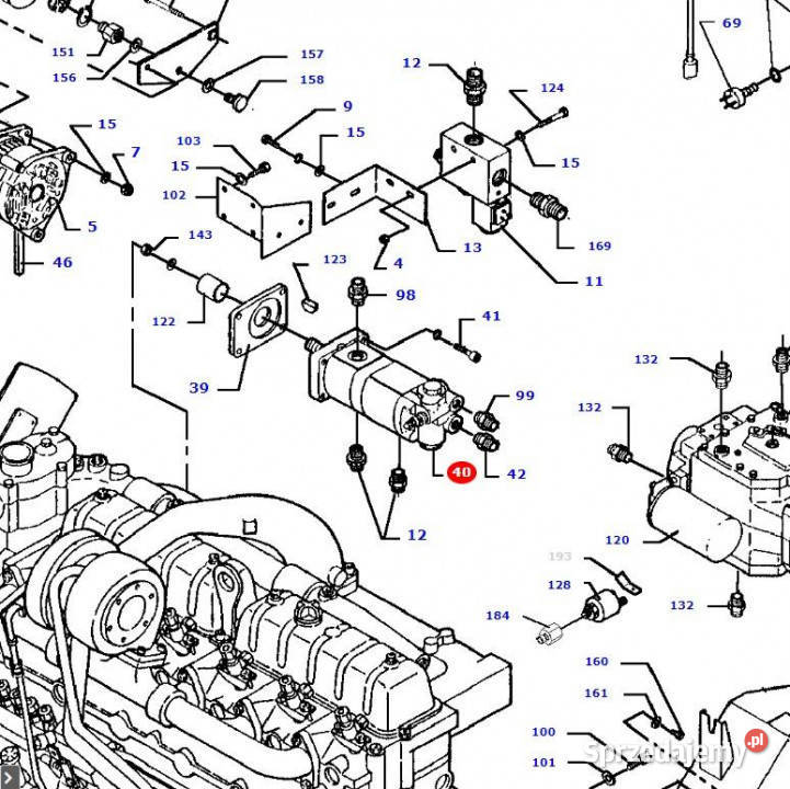 Massey Fergusson MF 30 bypass zawór hydrauliczny Jastrzębniki