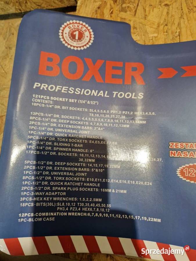 Zestaw kluczy nasadowych BOXER 121el WALIZKA Głogowa sprzedam