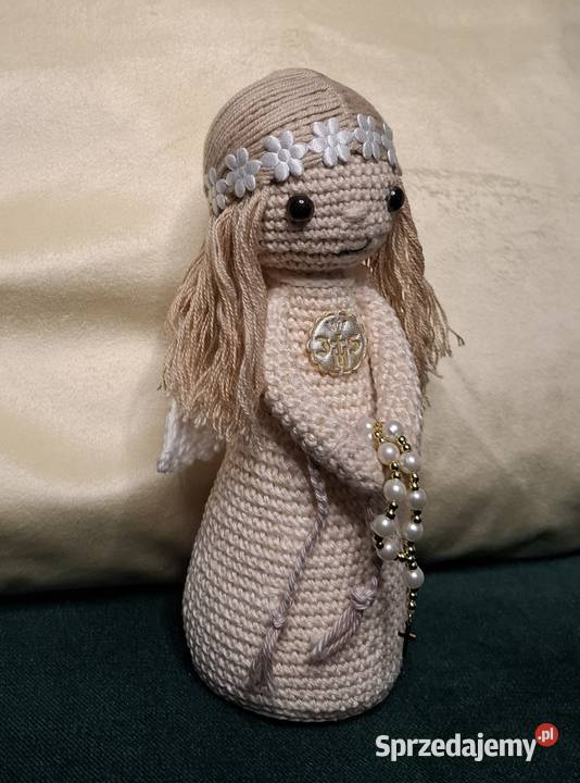 Aniołek komunia szydełko Czerwionka-Leszczyny