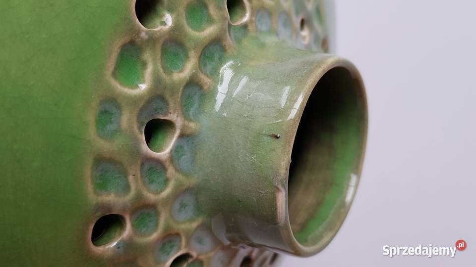 Fajansowa ikebana wazon Ogródek Włocławek fajans Dąbrowa Górnicza