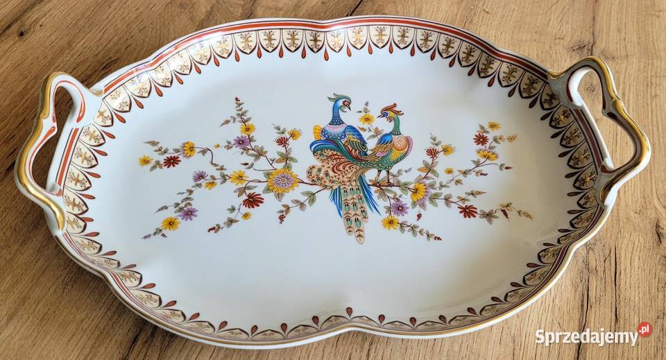 Elegancka porcelanowa taca z uszami Ancap Kraków