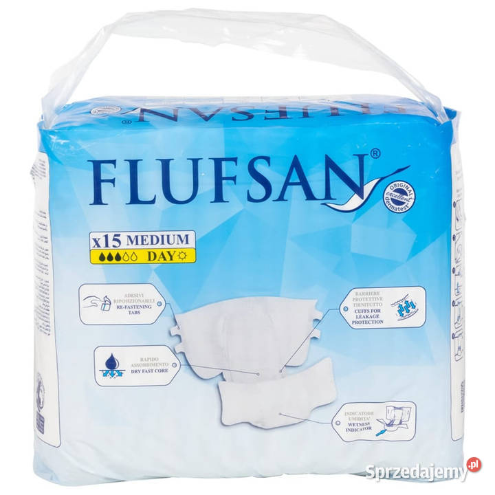 Flufsan Pieluchy dorosłych jednorazowe 15 Warszawa