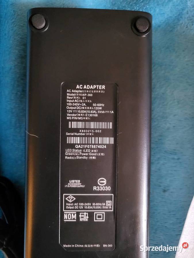 AC adapter uniwersalny zasilacz FOR X360 SLIM Zakroczym