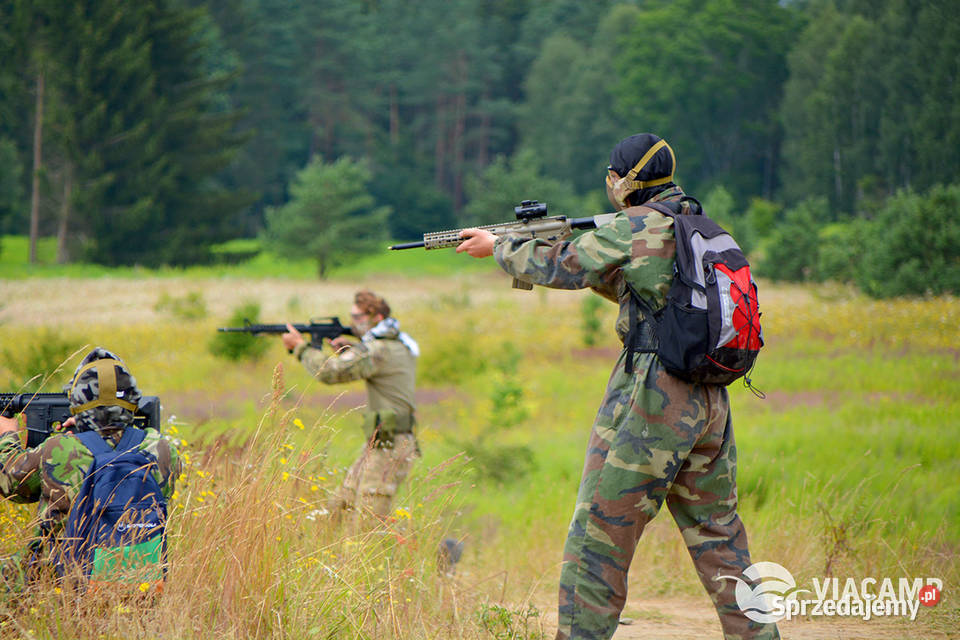 Obóz ASG na Mazurach 2020 Air Soft Gun ViaCamp Wakacje i podróże Ryn