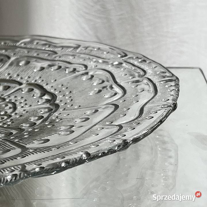 Patera Flora Ząbkowice R Serwicki szkło PRL
