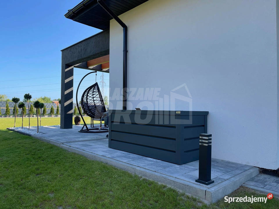 Skrzynia ogrodowa metalowa kufer 150x60x70 Łęczyca