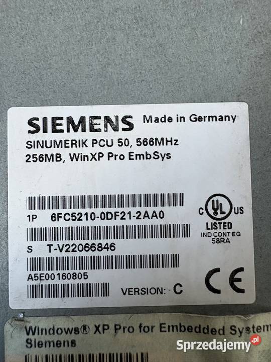 Siemens 6FC52100DF212AA0 6FC52030AF020AA1 Warszawa