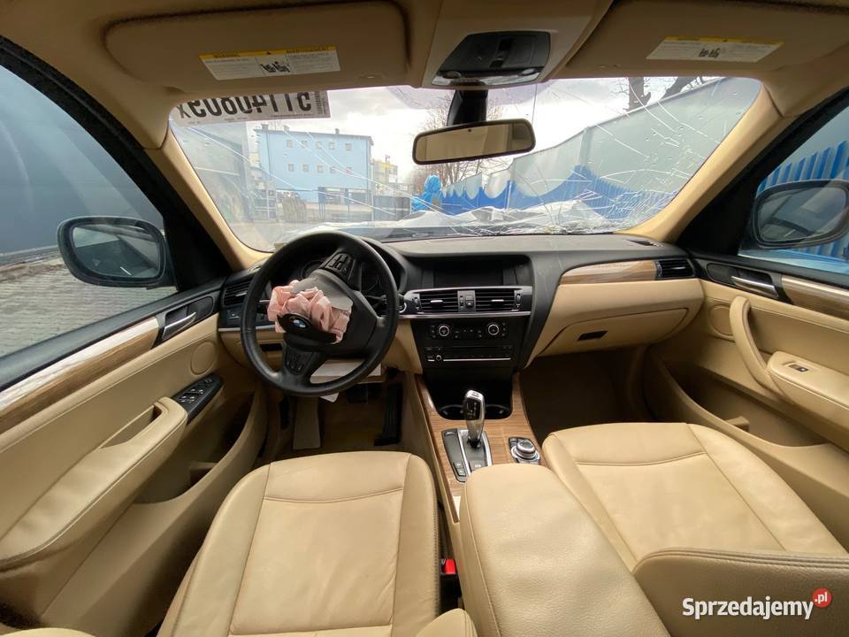 BMW x3 2015 30 28 xdrive F25 fotele PRZÓD BEŻ Częstochowa