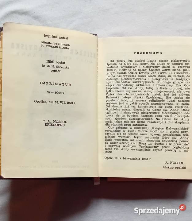 Książka Kalwaryjska Góry Św Anny 1983 r wielkopolskie Koźminek sprzedam