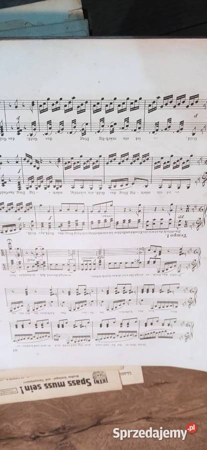 Nuty różne druk niemiecki małopolskie