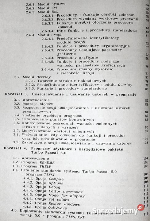 Turbo Pascal 50 suplement do wersji 40 A Chełm