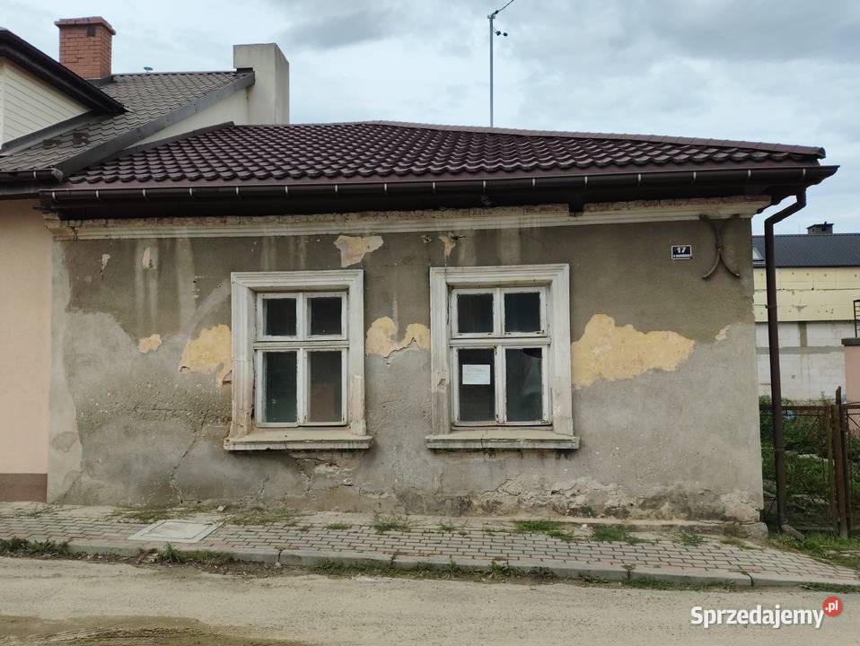 Sprzedam działkę z domem w Lesku Ossolińskich 17 Lesko