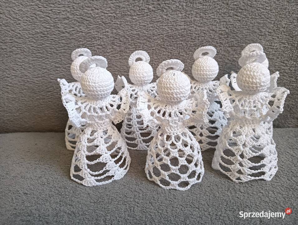 Aniołki szydelkowe ozdoby świąteczne Lublin sprzedam