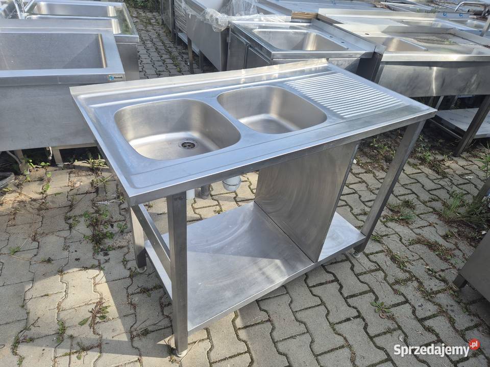 Zlew Gastronomiczny 2 Komorowy Z Półką 1206085 B Ostrów Wielkopolski