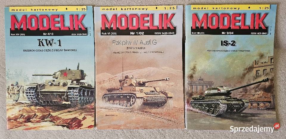 Modele kartonowe Modelik 125 KW1 Panzer 4 Ausf G sprzedam