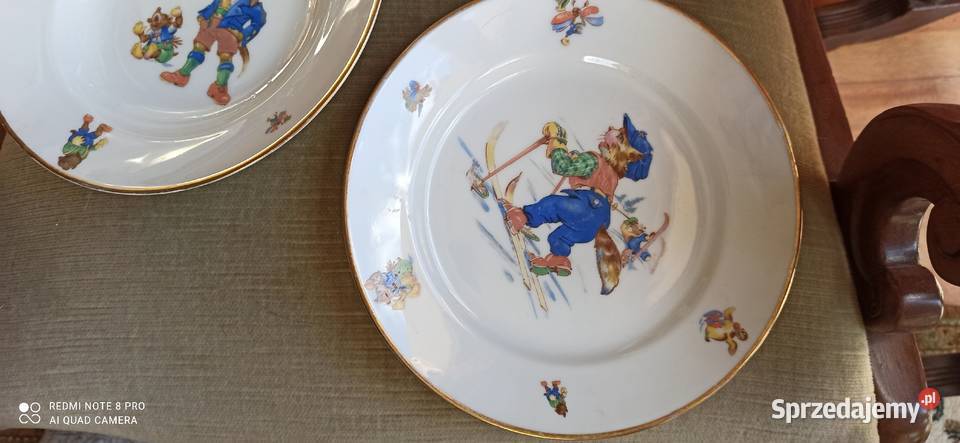 Komplet śniadaniowy dziecka z postaciami z bajek Porcelana i szkło Gdańsk