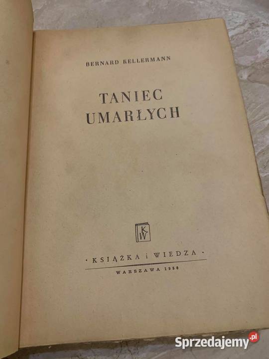 Taniec umarłych Bernard Kellermann książka z Jasło
