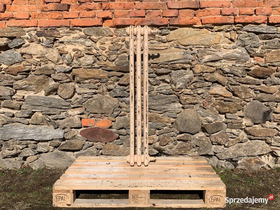 STARY PRZEDWOJENNY KALORYFER ŻELIWNY WYSOKI Antyki, Sztuka, Kolekcje Bielawa