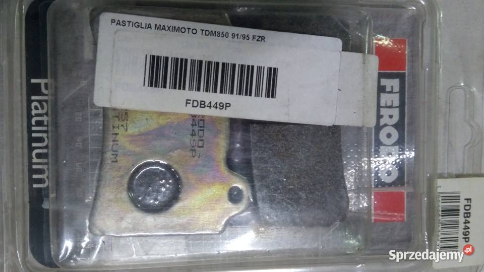 Klocki hamulcowe Ferodo FDB449P YAMAHA FZR SRX podlaskie Bielsk Podlaski
