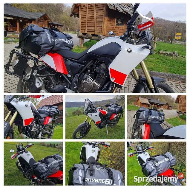 Torba wodoodporna 60L na motocykl paski mocujące Szczecin