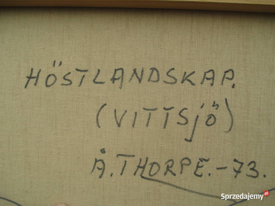 Thorpe Ake Ivar olej na płótnie krajobraz lubelskie sprzedam