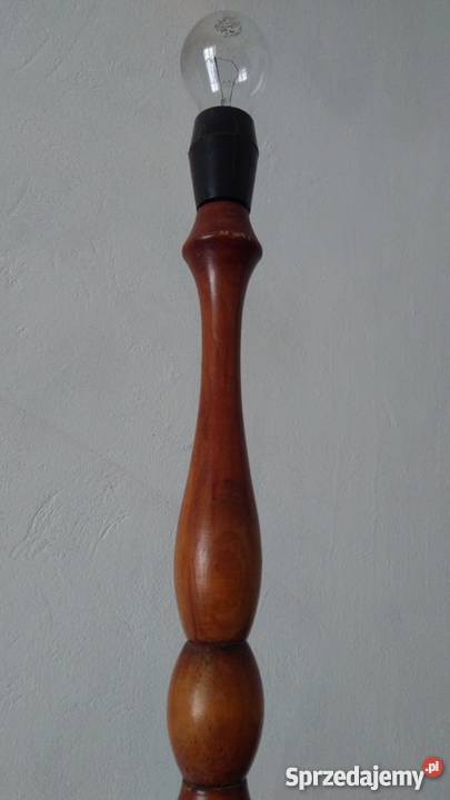 STARA LAMPA STOJĄCA drewniana podłogowa 172 z mazowieckie