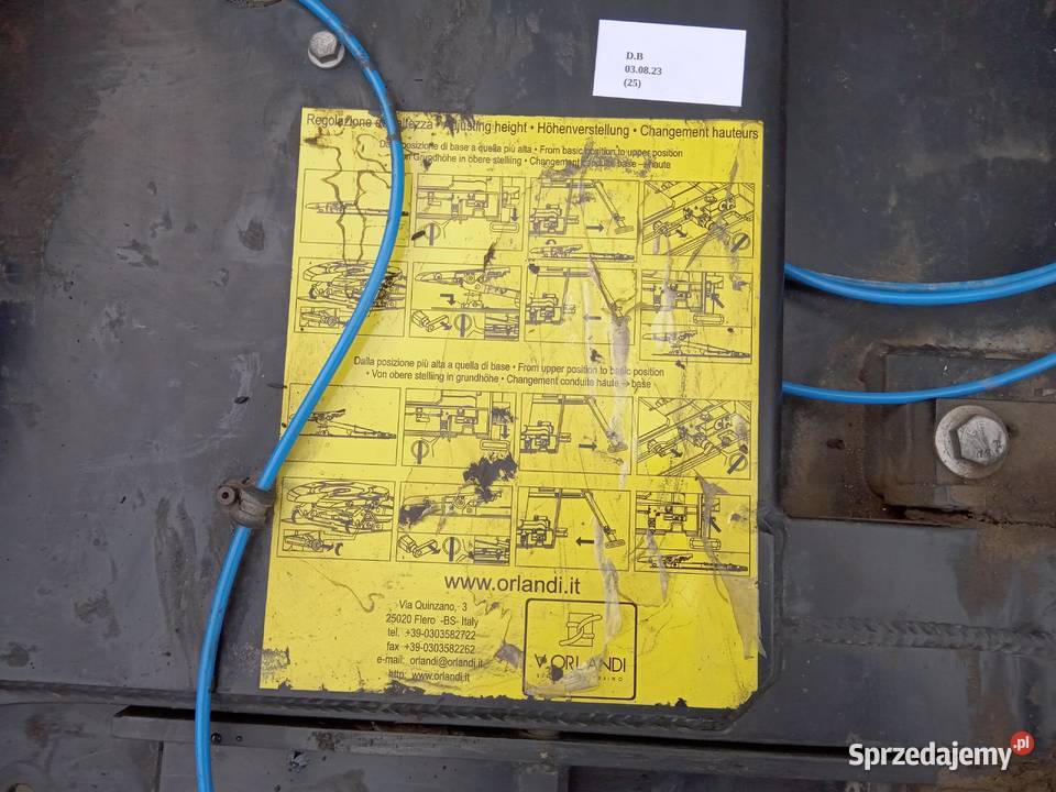 SIODŁO PODNOSZONE FDH SPRZĘG SIODŁOWY VORLANDI sprzedam